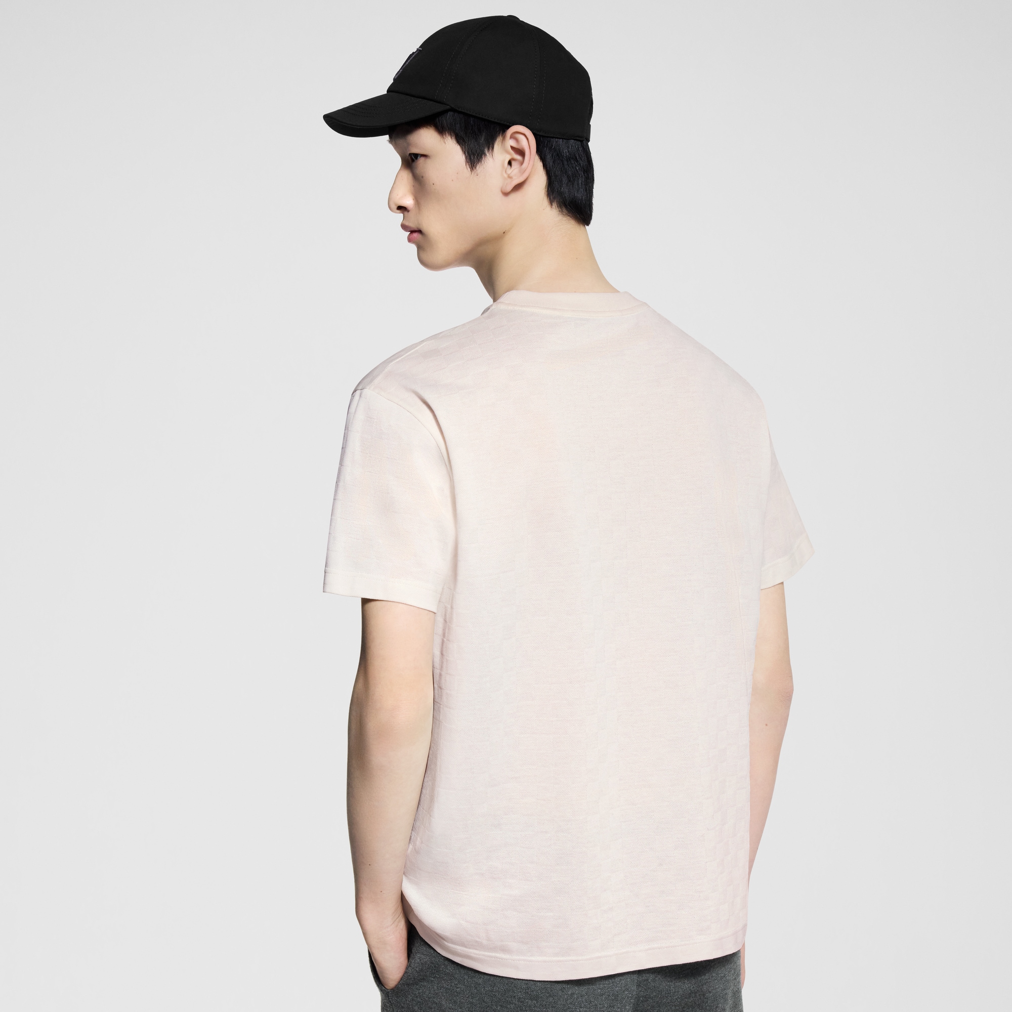 Damier Cotton Pique T-Shirt - Men - Ready-to-Wear | LOUIS VUITTON ®